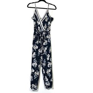 Seafolly Floral Wrap Front Jumpsuit Romper Small EUC